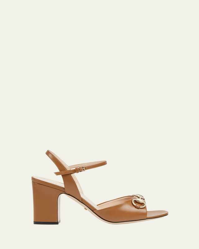 Lady Horsebit Leather Sandals